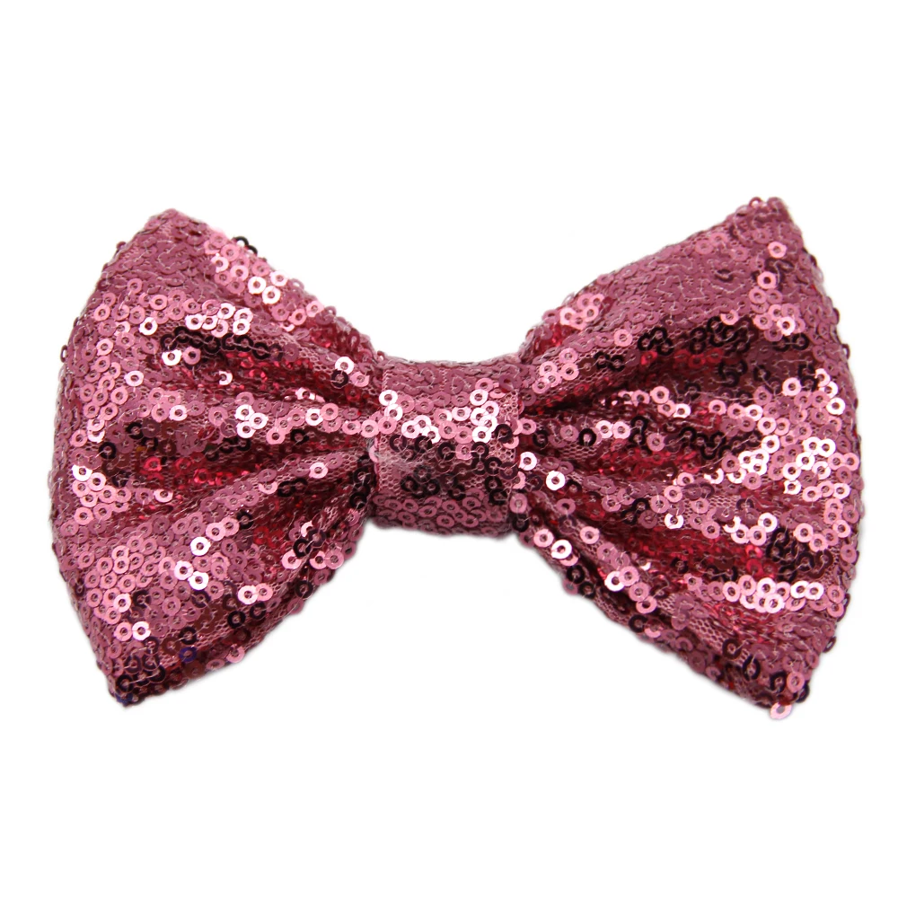 David accessories 5 ''5 шт. с блестками и бантом для девочек заколки для девочек блестящие ободок с большим бантом детский праздничный костюм «сделай сам» Головные уборы, 5Yc7965 - Цвет: 1093134024