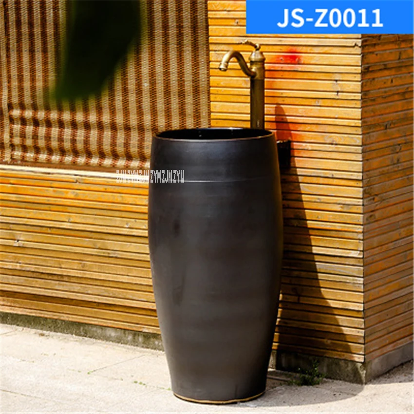JS-Z0011 JS-Z0010 встроенный пьедестал раковина интегрированный вертикальный керамический пол пьедестал раковина с одним отверстием Колонка умывальник с пьедесталом - Цвет: JS-Z0011