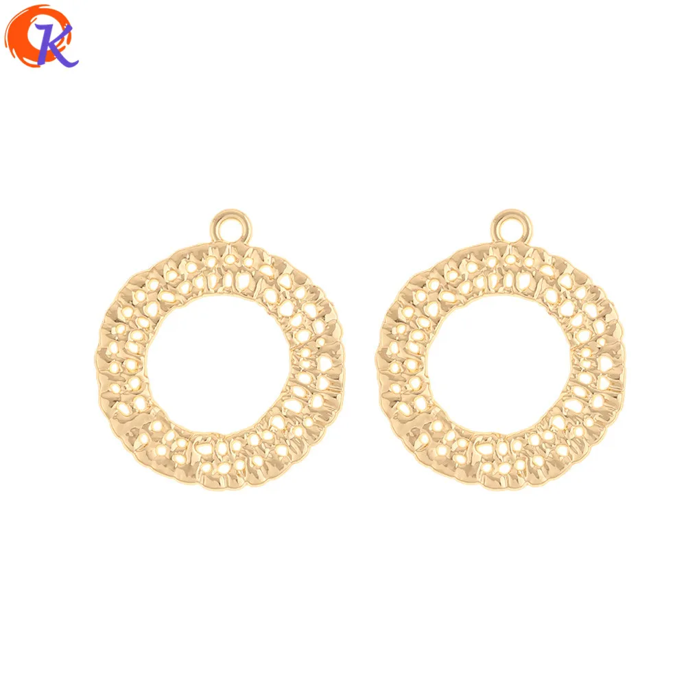 

Cordial Design 100Pcs 24*27MM Jewelry Accessories/DIY Making/Earrings Connectors/Round Shape/Hand Made/Pendant/Jewelry Findings