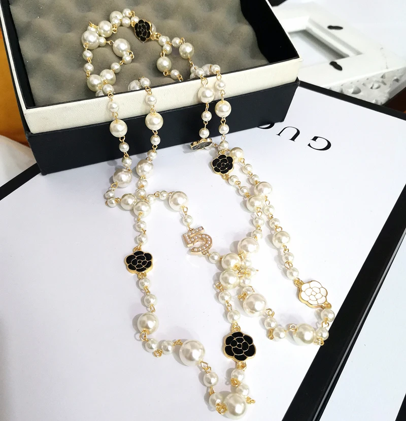 Женское Ожерелье без воротника с искусственным жемчугом|collares largos|necklace collarcollier femme