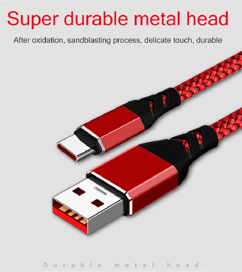 Кабель быстрой зарядки type C для huawei P10 P20 mate 10 USB C зарядное устройство Cabo 5A Supercharge USB C провод для быстрой зарядки для huawei mate 10