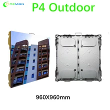 Сценический фон светодиодный настенный видео P4 960x960 мм алюминиевый Прокат светодиодный программируемый вывеска дисплей доска открытый