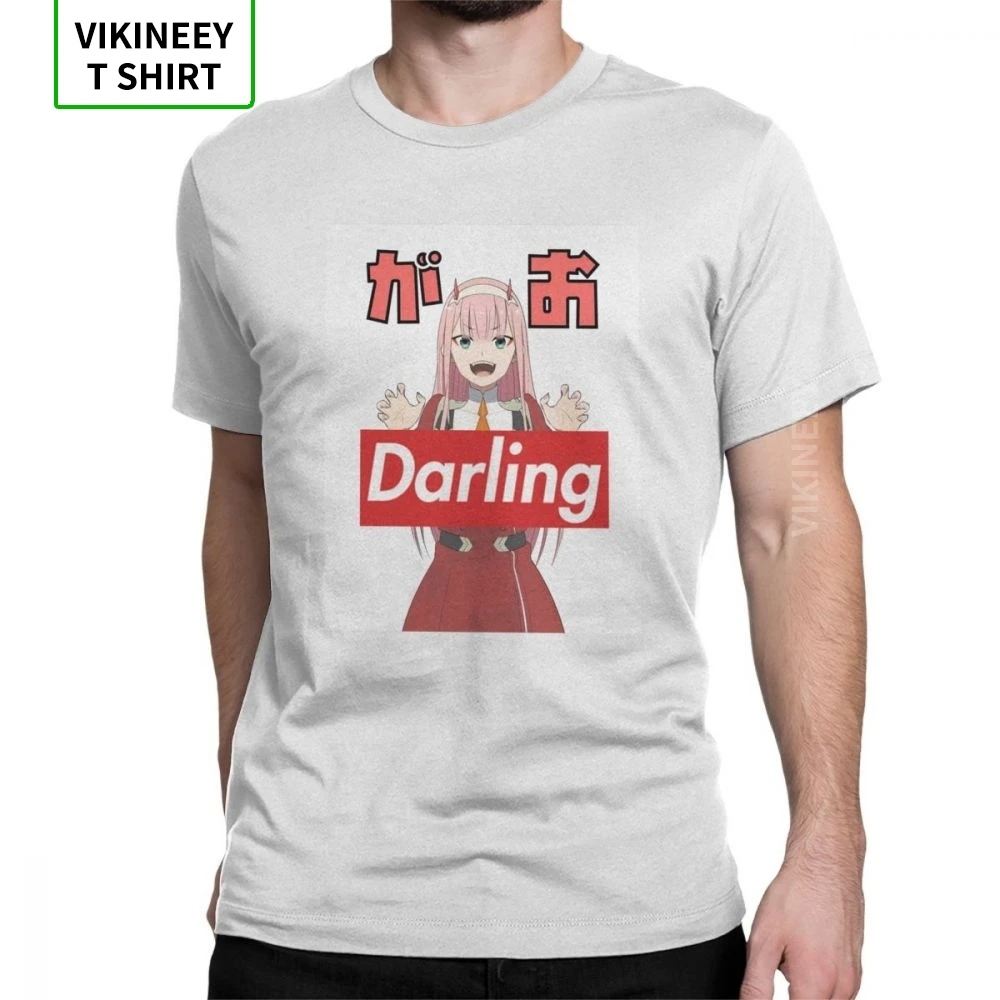 

Darling In The FranXX Leisure 02 T Shirts Men Short Sleeves Clothes Unique Japanese Animation Tee Shirt 100% Cotton T-Shirt