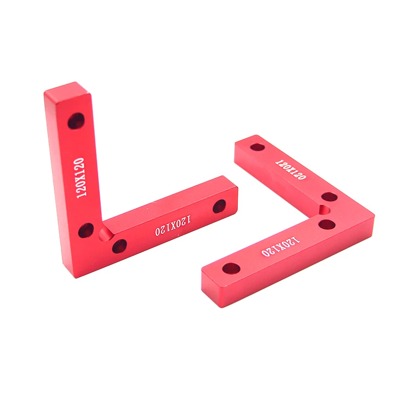 

2 pcs 120x120 mm aluminum alloy 90 degrees positioning squares L shape Angle clamp wood metal welding fixing tool wood tools