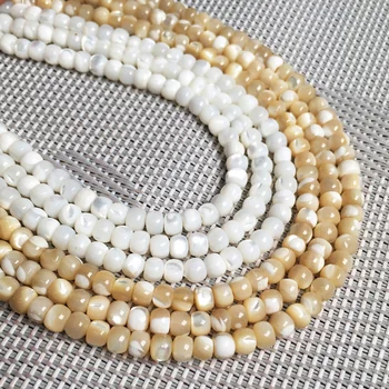 

Natural shell beading beads Column shape Punch loose beads isolation bead for Jewelry Making DIY for bracelet necklace