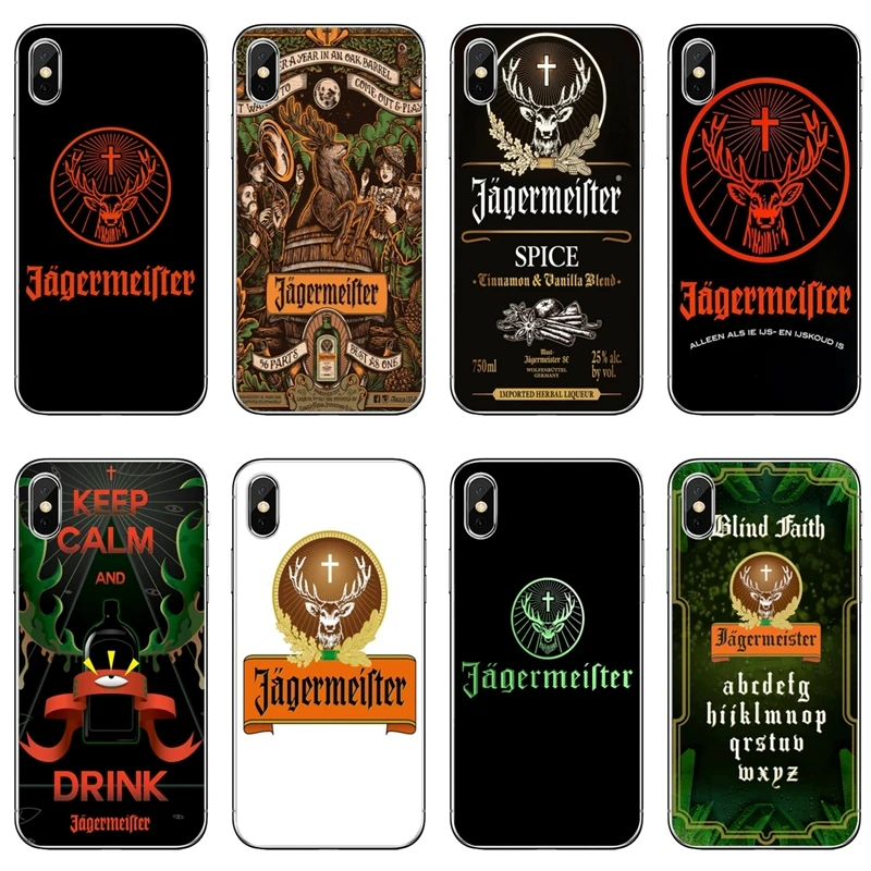 Для Xiaomi Mi 9 8 SE Pro A1 A2 Lite 6 6X 5 5s 5x note mix 2s max 2 3 Jagermeister логотип аксессуары чехол для