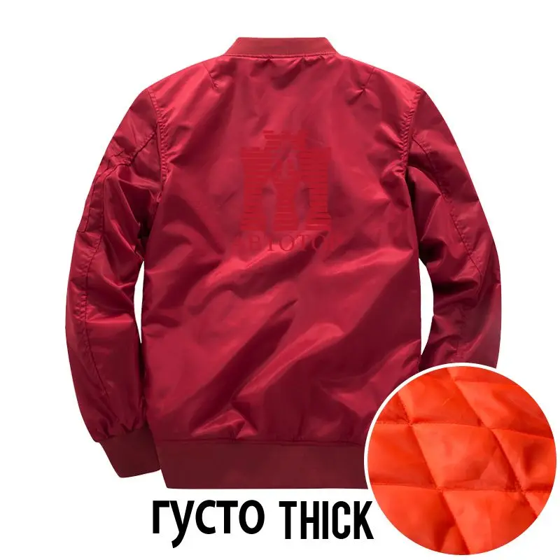 Автотор, куртки, мужские, Военный стиль, парка, куртка, водонепроницаемая, модная, о-образный вырез, брендовая одежда, принт, осень, уличная, куртка-бомбер, UZD8N - Цвет: Thick Wine