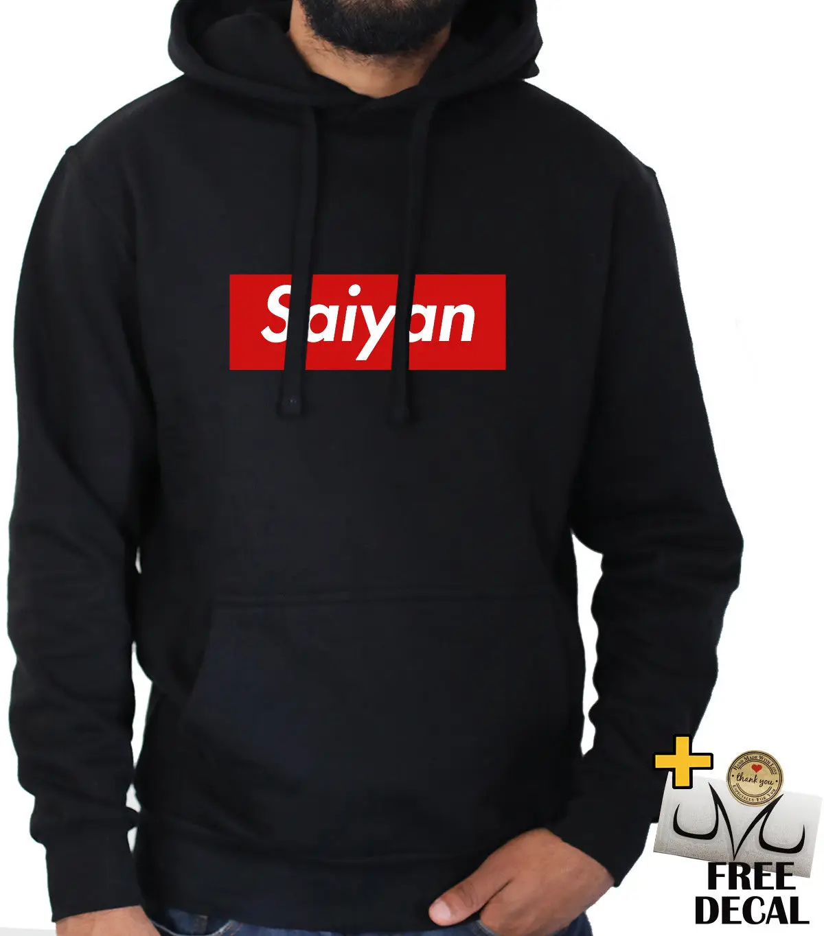 

Saiyan Parody Hoodie Funny DBZ Goku Vegeta Dragon Ball Z Anime Jumper Unisex Men Streewear Size S-3XL