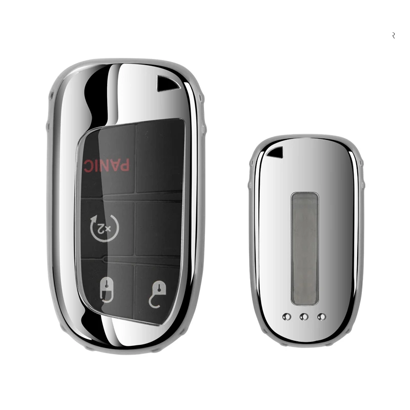 TPU Car Remote Key Full Cover Case portachiavi per Fiat Jeep Renegade Grand Dodge Ram 1500 Journey Charger Dart Challenger Chrysler - H1362a924d93540b5b5fb8381323afae2w