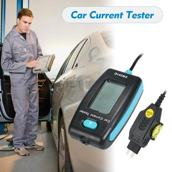 

Car ODB2 Diagnostic Test Tool Circuit Tester Electric Leakage Detector Car Dark Current Tester Probe Kit Digital LCD Display