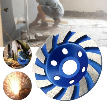 

Diamond Segment Grinding Wheel Cup Disc 4 Inch Grinder Concrete Granite Stone 1X