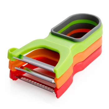 

Magic Peeler Set Trio Peeler Slicer Shredder julienne Multifuction Vegetable Fruit Potato Cutter Zesters Kitchen Tools 3pcs