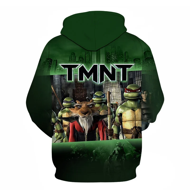 new spring and autumn men and women hooded ninja turtle costume long-sleeved sweatshirt fashion suit hoodie S-6XL