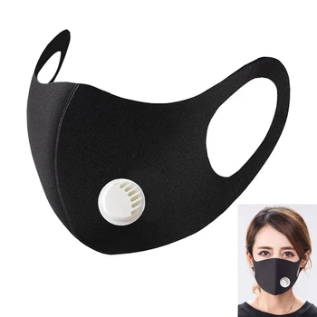 

Outdoor PM2.5 Mask Unisex Mouth Masks Anti Dust Face Mouth Cover Reusable Dustproof Hot Sale Protection With Breath Valve