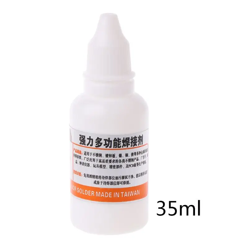 35ml Stainless Steel Flux Soldering Stainless Steel Liquid Solders Water Durable Liquid Solders