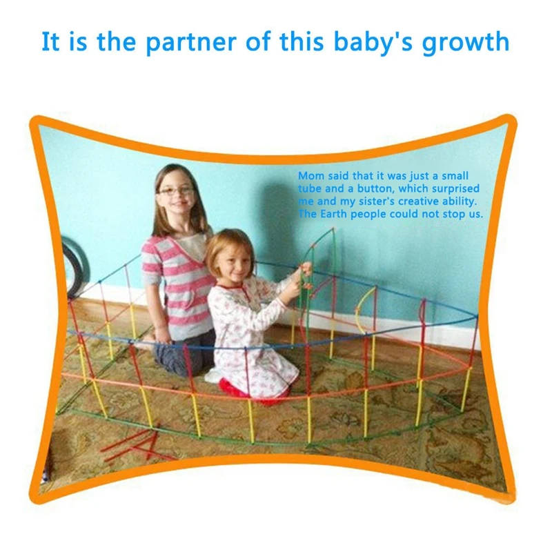 4D Space Straw Stitching Assembly Buliding Blocks Toys Children'S Puzzle Straws Toys Pipette Stitching Assembly Straw Toy