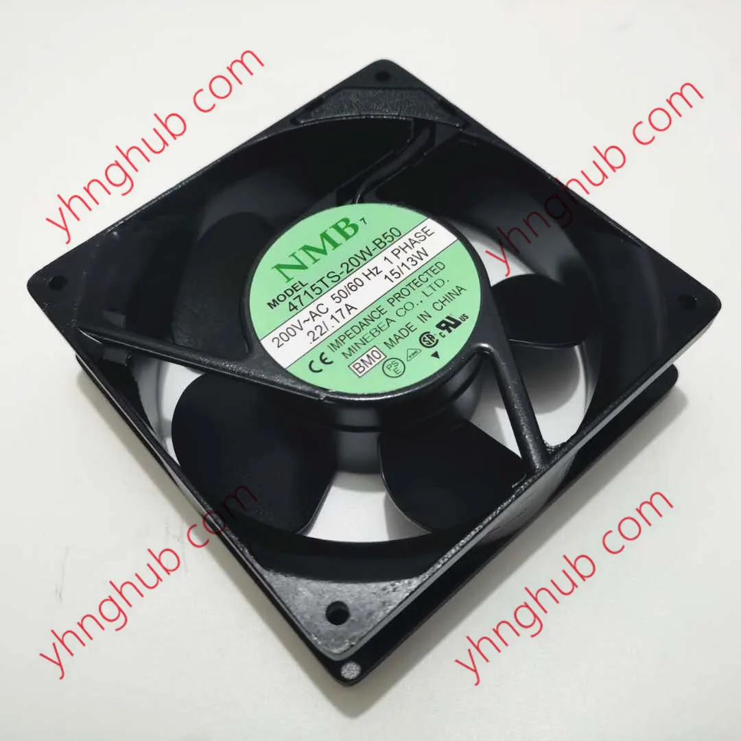 NMB-MAT 4715TS-20W-B50 BM0 AC 200V 17W 120x120x38mm 2-контактный Вентилятор охлаждения сервера |
