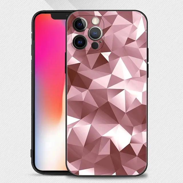 Rose Gold Pink Princess Queen Phone Case For iPhone 13 12 11 Pro Max XS Max XR X 7 8 Plus 12 Mini 6S 5S SE 2020 Silicone Cover B05