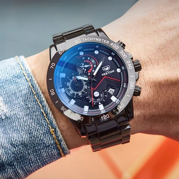 

Luxury Brand Watch Men Chronograph Waterpoof Quartz Luminous Calendar Military Wristwatch Mens Japan Movement Relogio Masculino