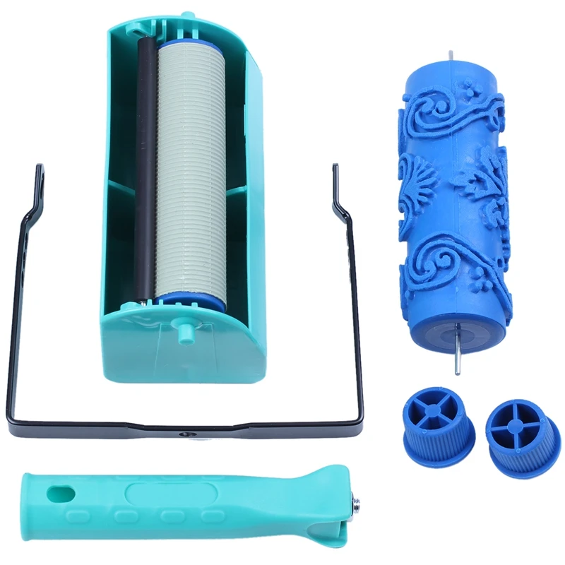

5 Inch Two-Color Wall Decoration Paint Coating Machine Roller Brush Tool 3D Pattern Wallpaper Decoration Painting Tool Plus 5inc