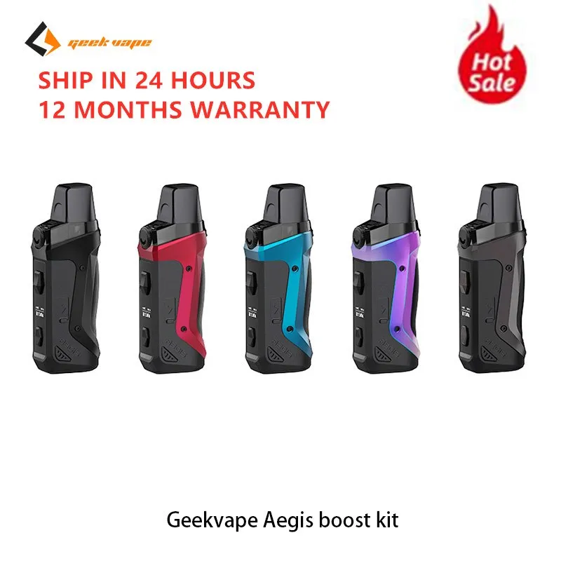 Электронная сигарета Geekvape Aegis Boost Kit встроенный аккумулятор 1500 мА · ч 40 Вт 3 7