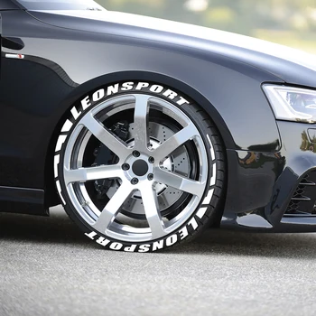 

Car Stickers Custom Personal Tyre 1.1inch Height Label Logo Letter Decor Stickers for Seat Leon MK2 MK3 5f Auto Wheel Styling