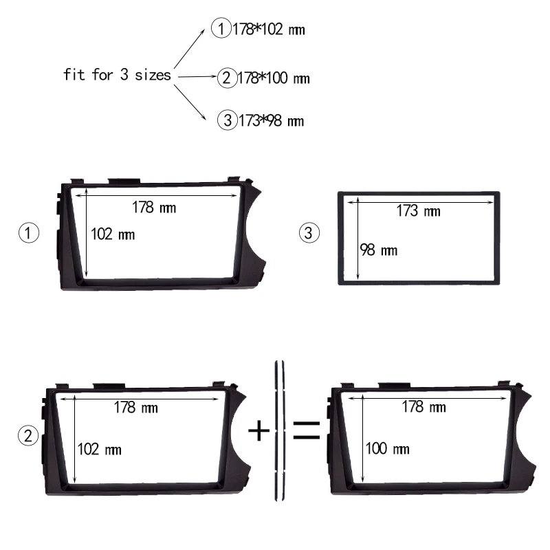 ITYAGUY двойной DIN 2DIN фасции для SSANG YONG Actyon RHD(правый руль) фасции Dash CD отделка Стерео Переходная рамка панель