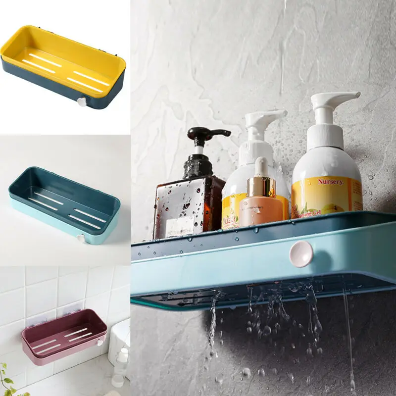 Walnuss Waschbeckenregal Mit Saugnapf - Über Wasserhahn Organizer 40cm