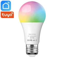 Умный Wifi умный светодиодный светильник Tuya, лампа E27 10 Вт 900Lm RGB+ 6500 К, холодный белый светильник, работает с Alexa Google Home IFTTT