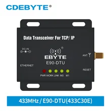 E90-DTU-433C30E Ethernet Modbus радиус действия 433 МГц 1 Вт IoT uhf 3 км беспроводной приемопередатчик радиочастотный модуль 433 МГц передатчик приемник