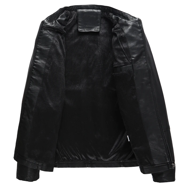 Ceny Bez słów jesień zimowe męskie zamek PU skórzana kurtka na co dzień motocykl skórzana kurtka mężczyźni odzież rekreacyjna szczupła skórzana kurtka