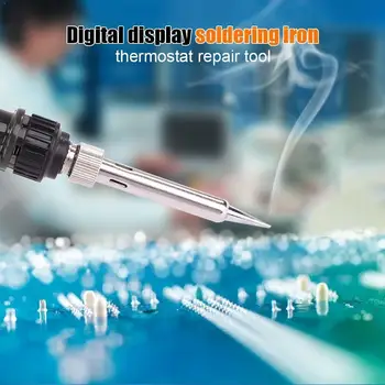 

80W Soldering Iron LCD Digital Display Temperature 220V/110Electric Repair Station Welding Adjustable Rework Iron Kit Solde I0N2