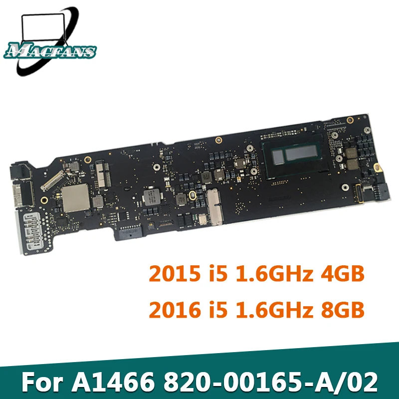 Original A1466 Motherboard 820-00163-A for MacBook Air 13&quot Logic Board i5 1.6GHz 4GB/8GB 2.2GHz 8GB 2015 | Компьютеры и офис