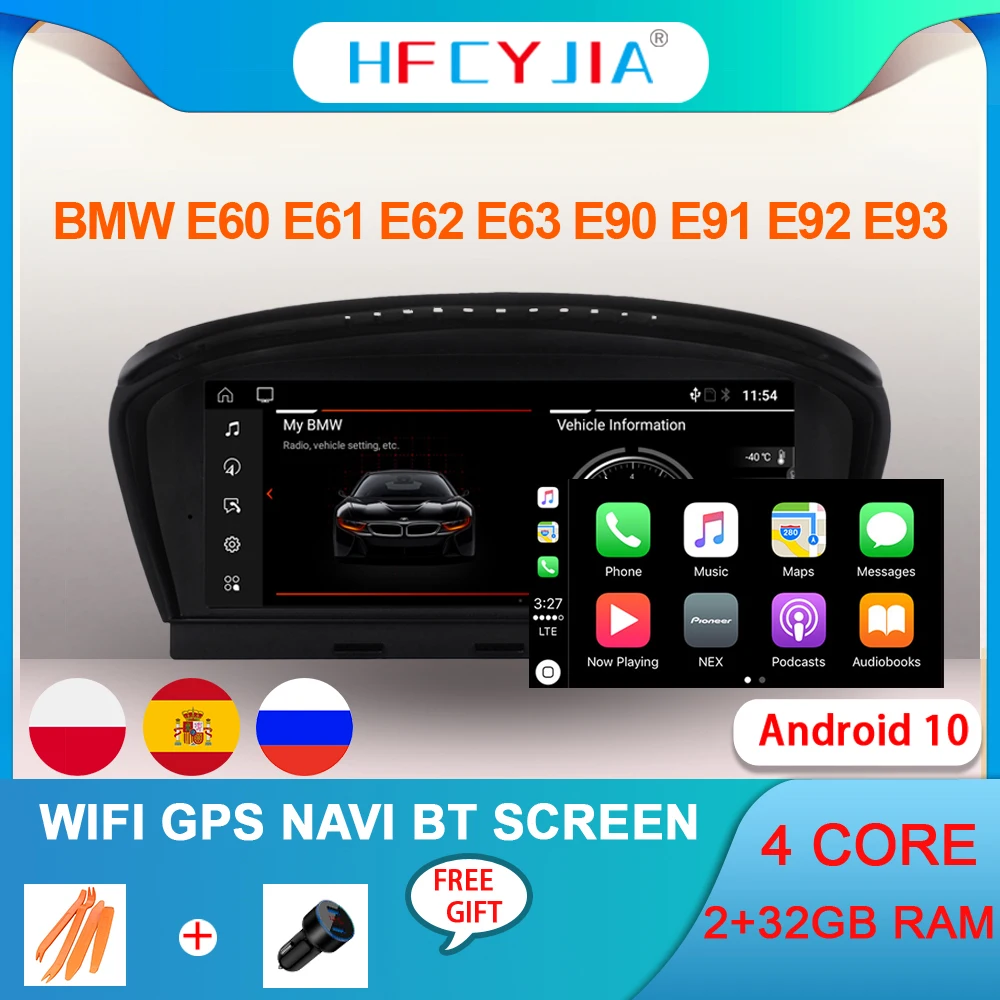 Автомобильный мультимедийный плеер на Android с сенсорным IPS экраном Wi-Fi Bluetooth для BMW