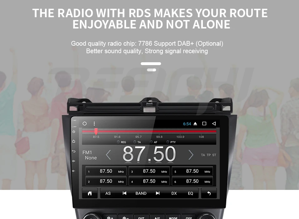 Cheap android 9.0 car dvd gps player for honda Honda Accord 7 2003-2007 with radio gps navigation support mirror link steering wheel 5