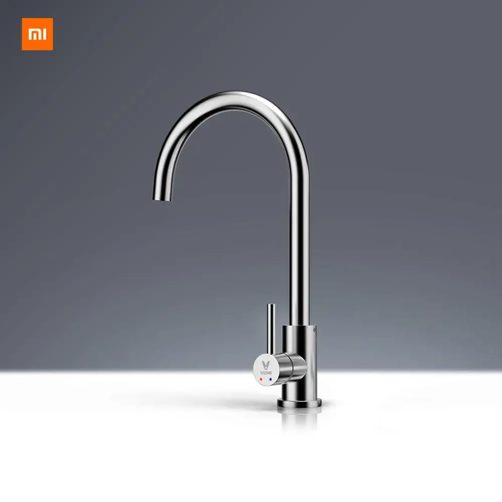as picture Xiaomi Mijia Yunmi кран из нержавеющей стали без свинца здоровая живая вода 304 нержавеющая сталь Горячая и холодная двойное управление - Цвет: as picture