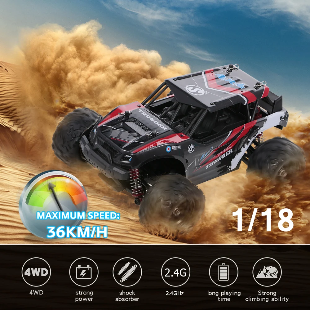 Высокопроизводительный HS18312 1/18 2 4 ГГц 4WD 36 км/ч высокоскоростной Радиоуправляемый