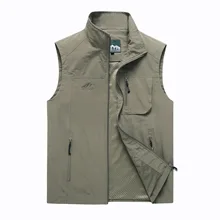 Man Casual Outdoor Spring And Autumn Photography Fishing Vest Waistcoat Coat Outdoor Sports Middle-aged Waistcoat