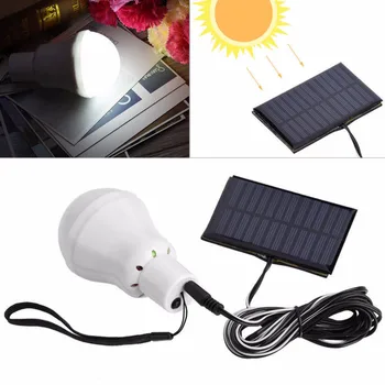

Separable LED Solar Light with wire,solar Panel Powered Emergency Bulb 110LM sunlight powered lamp For Outdoor Garden lighting