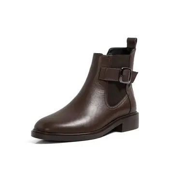 

New winter Genuine leather Women boots fashion Female boots keep warm snow boots Women shoes Size 34-42
