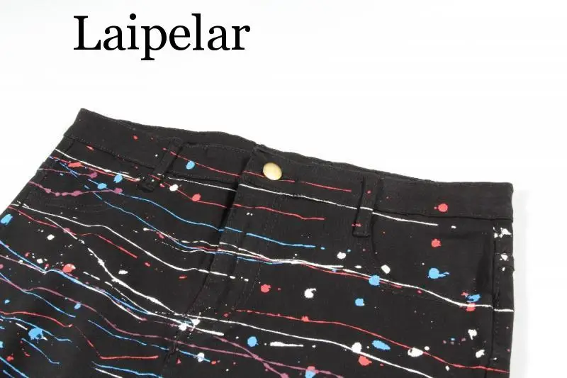 Laipelar, новинка, сексуальные джинсы с дырками, цветные, цветные, с цепочками, рваные джинсы, женские, с дырками, джинсовые штаны, нищий, джинсы, брюки для женщин, Pl