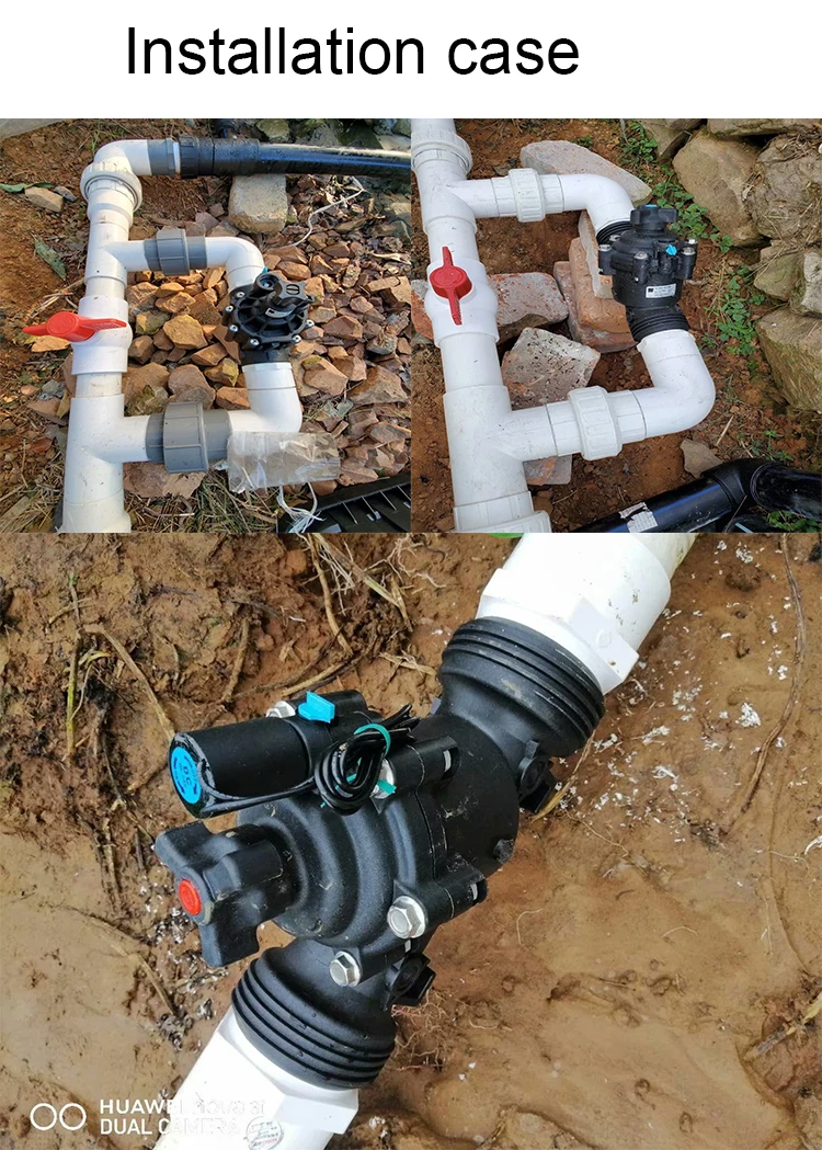 2 "Zoll landwirtschaft liches Magnetventil hydraulisch 220V 24V 12V Rasens prinkler Garten bewässerung Gewächs häuser Magnetventil – Detail 5