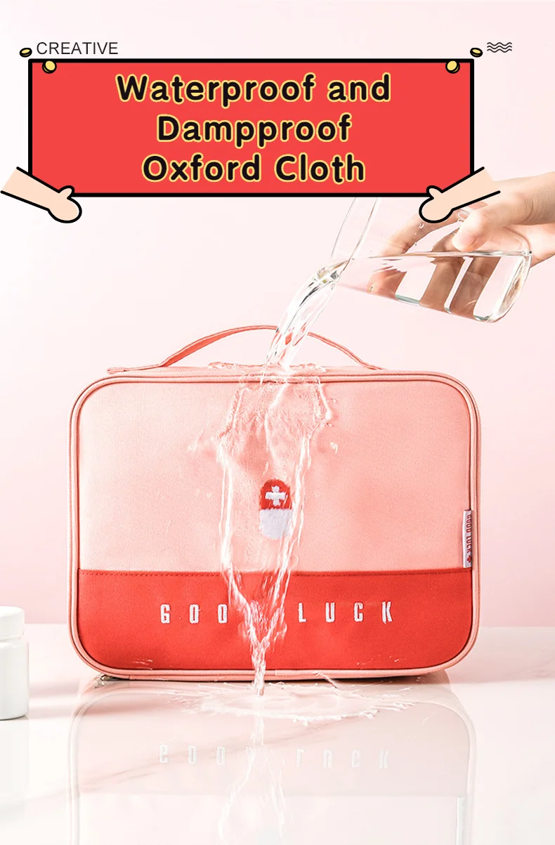 Practical Portable First Aid Kit Travel Medicine Storage Bag Drug Sorting Sundries Classification Package Life Accessories Bag