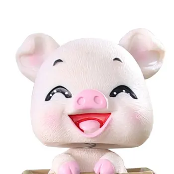 

Car Decoration Cartoon Pig Small Treasure Shaking Head Decoration Cute Pet Car Car Cake Baking Decorative Ornaments