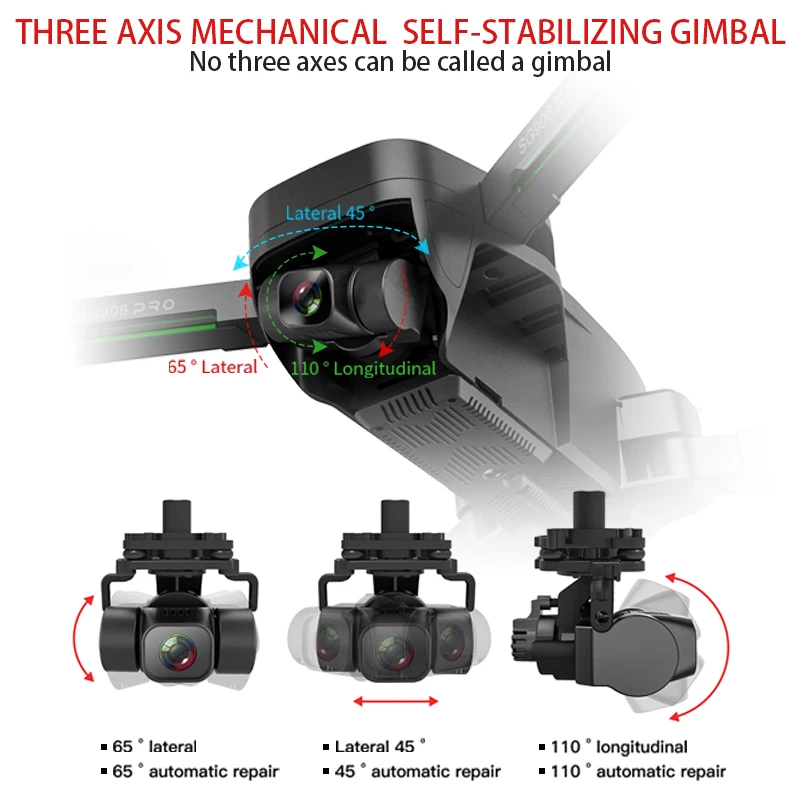 US $146.76 Sg906 Pro 2 Gps Drone 4k Hd Dual Camera 5g Wifi 3Axis Gimbal 50x Zoom Professional Brushless Rc Quadcopter Dron