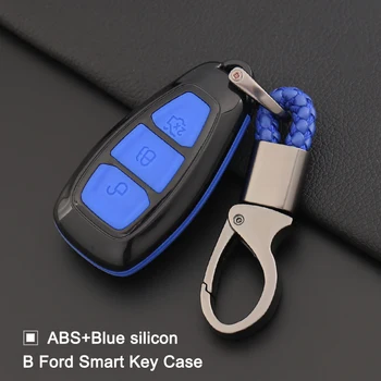 

Car 3 Button Carbon Fiber Key Case Cover Key Protector For New Fiesta Focus Mondeo Ecosport Kuga Focus ST MK3 MK4 escape