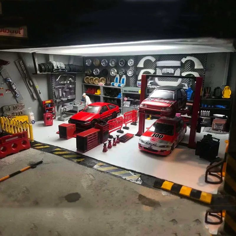 164 Garage scene repair tool alloy parts for diecast vehicle toy metal