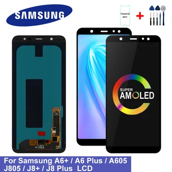 

Super AMOLED For Samsung Galaxy A6 Plus 2018 A605 A605F A605FN Screen LCD Display Touch screen Assembly For Samsung A605 Display