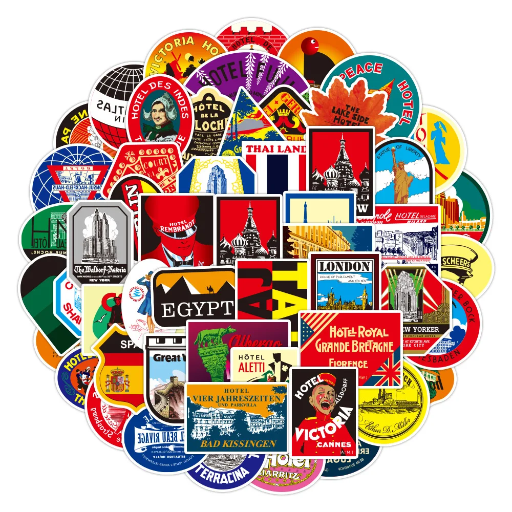 10/30/50PCS Outdoor Travel Stickers Water Cup Luggage Notebook Refrigerator Guitar Skateboard Sticker Wholesale 10/30/50PCS Outdoor Travel Stickers Water Cup Luggage Notebook Refrigerator Guitar Skateboard Sticker Wholesale