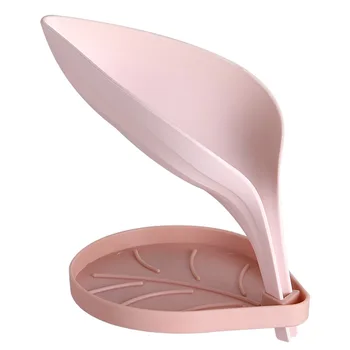 

Bathroom organizer Leaves Soap Box Creative Cool Draining Soap Holder Household Bathroom Toilet Soap Box shelf organizer